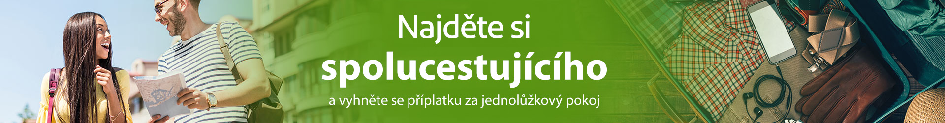 Najděte si spolucestujícího / spolubydlícího