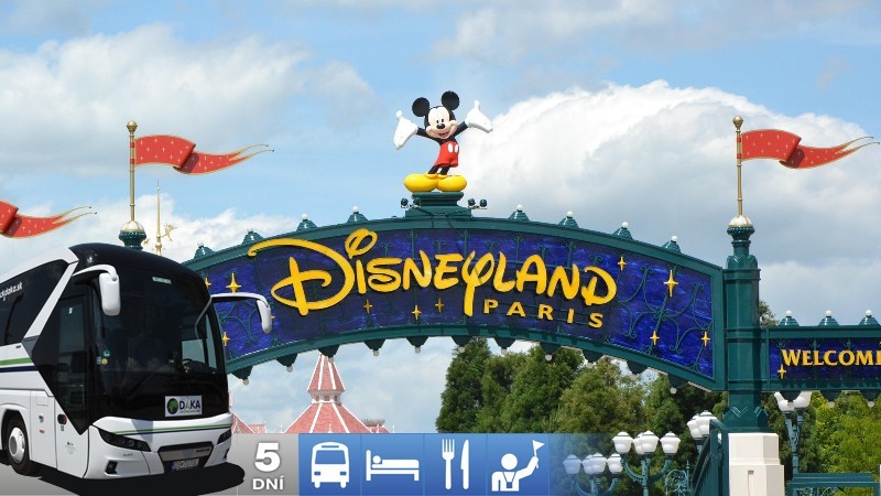 5-denní zájezd do Disneylandu v Paříži