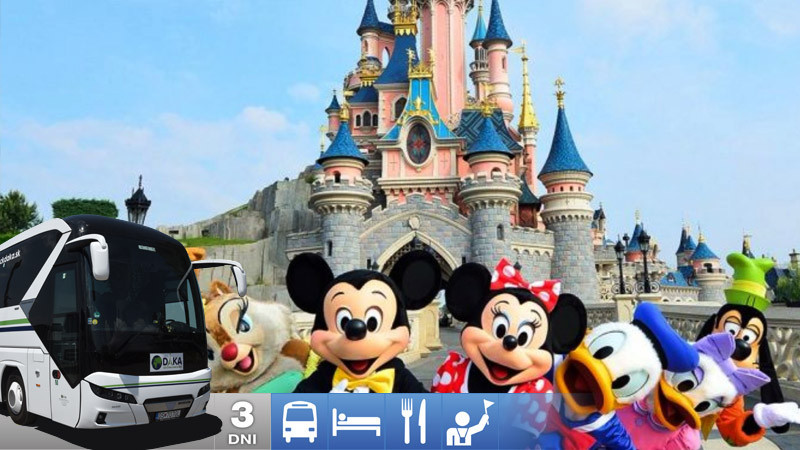 3-denní zájezd do Disneylandu v Paříži